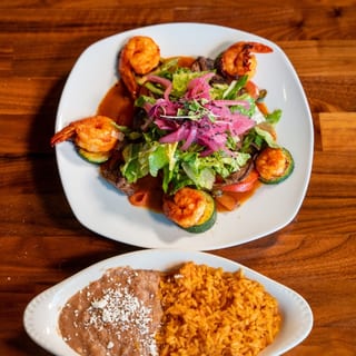 Steak and Shrimp Chefs plate